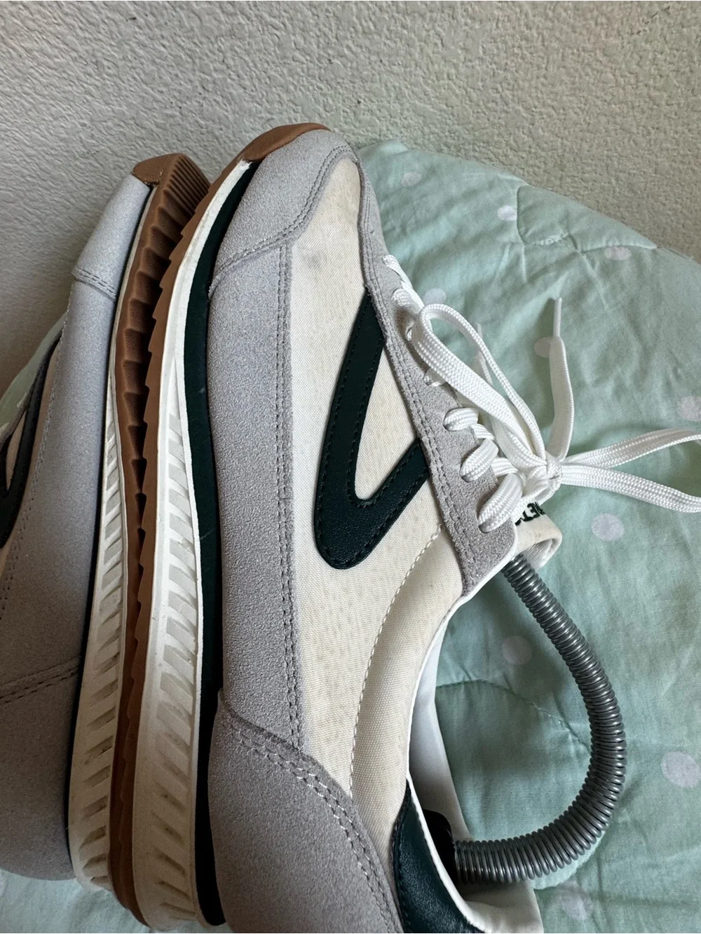 Tretorn White, gray and green Sneakers Womens 9.5